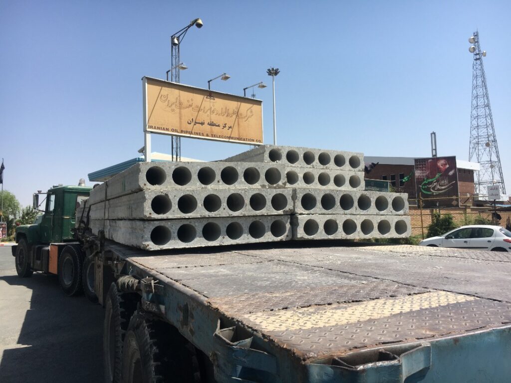 تهیه و نصب دال بتنی پیش ساخته هالوکور شرکت ملی نفت ایران 3
